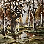 Вольная копия Березовая роща Юлия Клевера