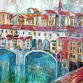 Понте-Веккьо  старый мост  Флоренции ( из серии Путешествия )