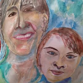 Автопортрет с племянницей