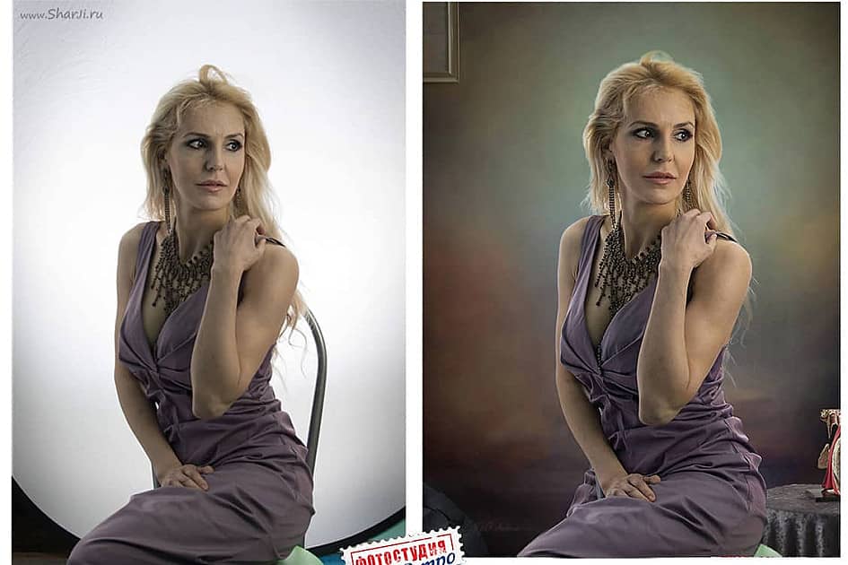 Портрет до и после