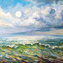 Гроза заходит. Пленэр ZhNataly Скала, волна, солнце. Пленэр ZhNataly