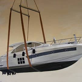 Фрагмент панно в офисе компании "Лукас-Кран"