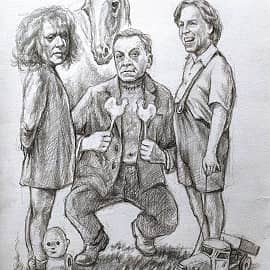 Председатель правления МАССОЛИТа Берлиоз с детворой