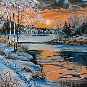 Оранжевый закат