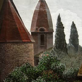 Фрагмент панно в интерьере кафе