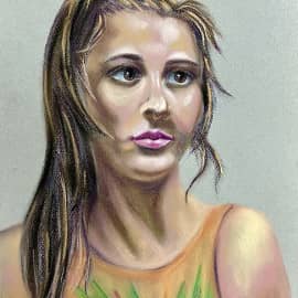 Портрет натурщицы. 10.