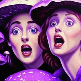 Фиолетовые грибы