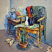 Старое кресло. (Готовим натуру для этюда по мотивам Ван Гога)