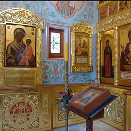 Иконы иконостаса Часовни Давида Серпуховского в Талеже.