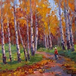 Осенняя аллея (Академическая дача, Вышний Волочёк)