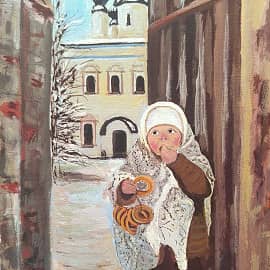 Пуховый платок