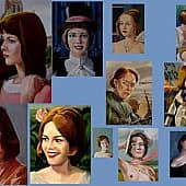 Женский портрет. Коллаж из собственных работ.