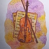 Скрипка и ноты