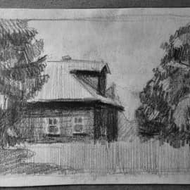 Домик. Пленер.