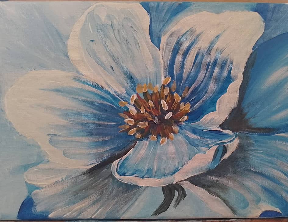 Голубой цветок