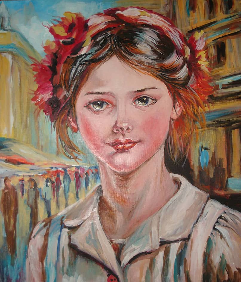 Портрет юной парижанки.