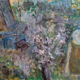 Дача вечером