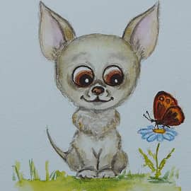 Малыш с бабочкой