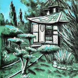 Домик в парке.