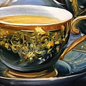 Малахитовый чайник (2), художник Чернова Ольга