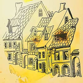 Иллюстрации. Улица Чайной розы