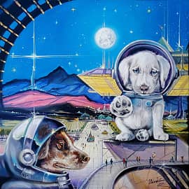 "Великие пришельцы"(фон с картины х. Роберта МакКолла)