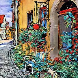 Узкие улочки.