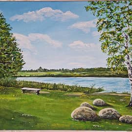 Берег Даугавы. Ливаны. Латвия