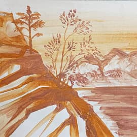 Уральские горы (охра)