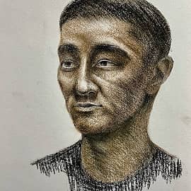 Портрет натурщика. 13.