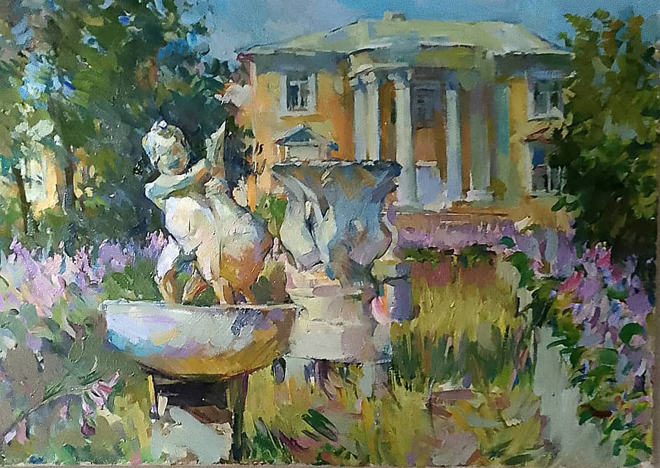 Усадьба Введенское летом.