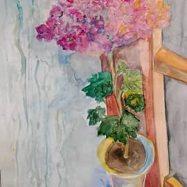 На окошке весна