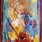 Ореховый Спас., художник Елена Наумова