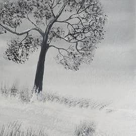 гризайль . зима.