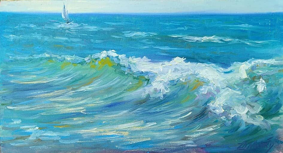 Штормящее Чёрное море. Пленэр ZhNataly