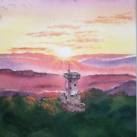 Смотровая на горе Ахун