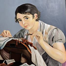 Кружевница (по мот.работ В.А.Тропинина)