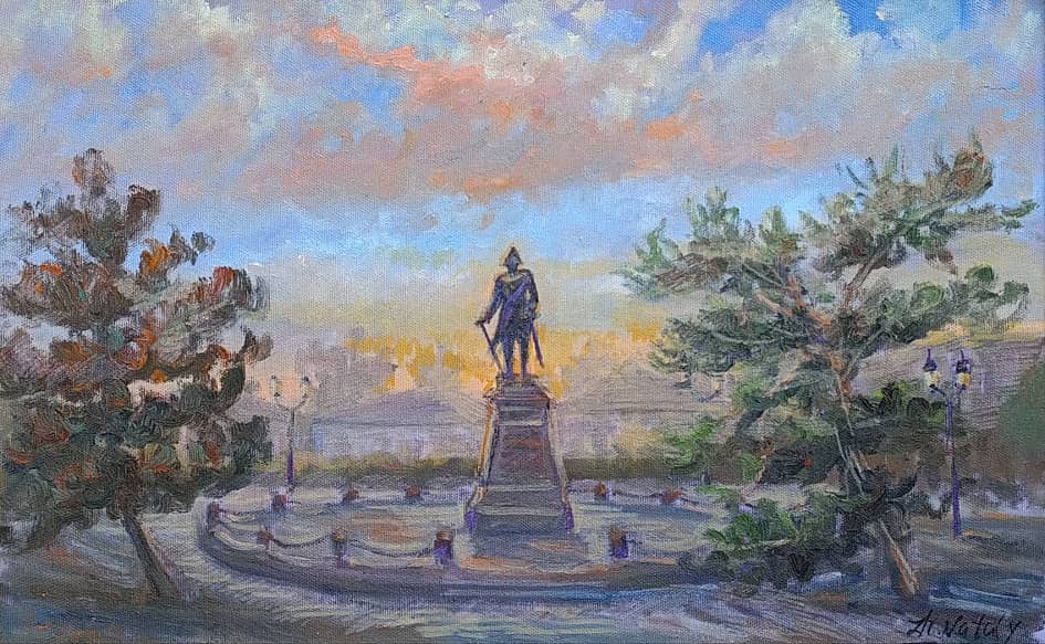 Основатель города Петр Первый. Живопись ZhNataly