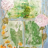 Гортензии из серии " Бабушкино окно"