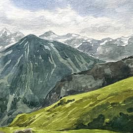 По дороге на обсерваторию Терскол