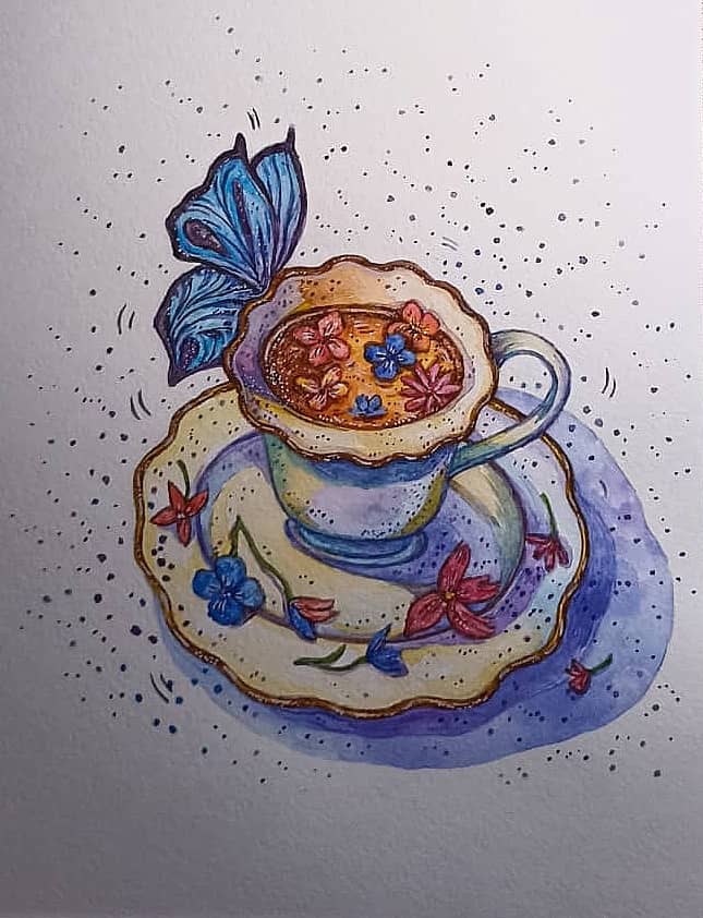 Чай с бабочкой