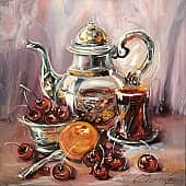 Горячий чай, художник Чернова Ольга