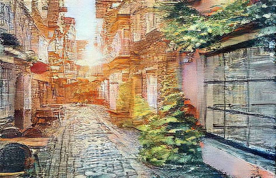 Рассветный город.