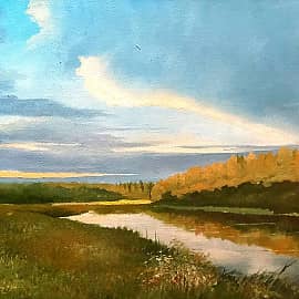 Летний вечер на р. Локчим