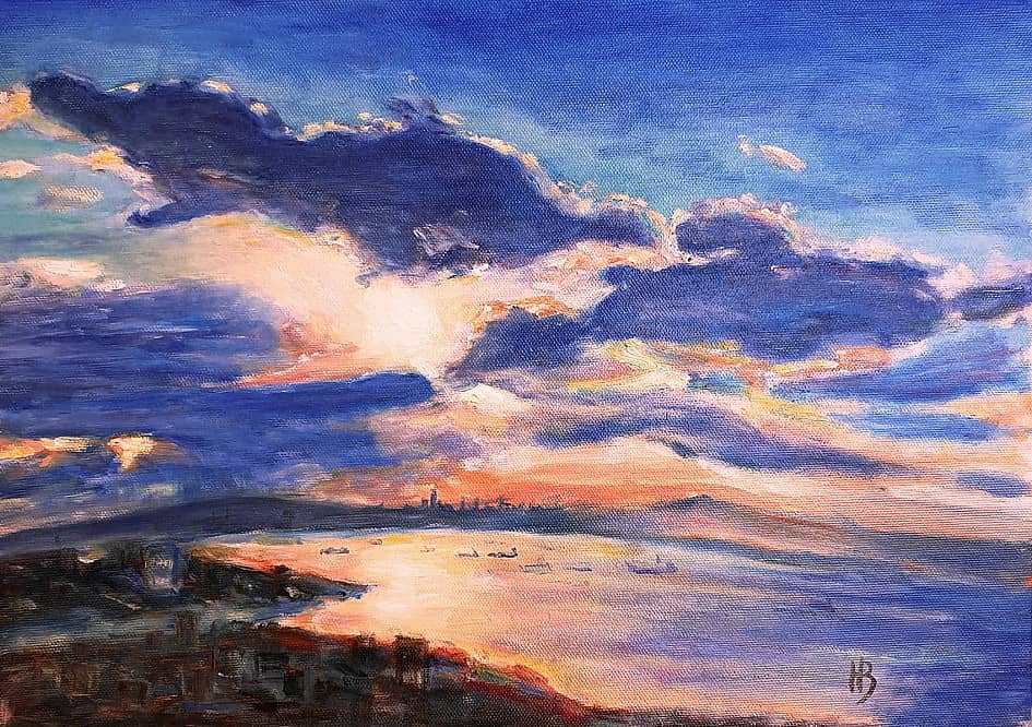 Восход над Мраморным морем. Вид из окна.