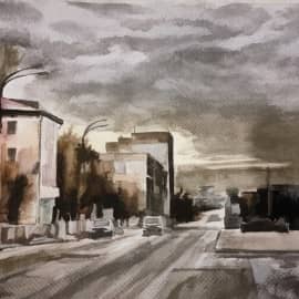 Город мой. ул. Титова, на юг.