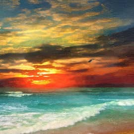 морской закат.2