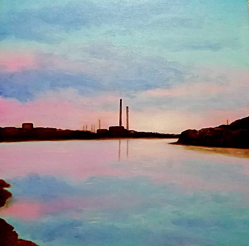 На закате дня. Томь