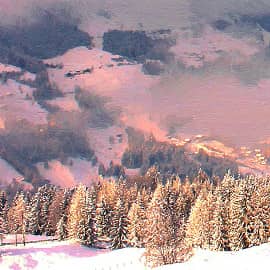 Зимние горы.