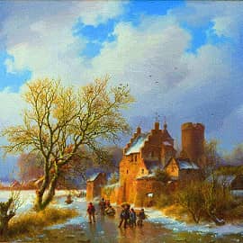 Суровая зима.